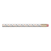 polka dots dotty halloween pattern pencil (Rotated 270)