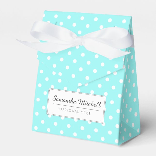 Polka Dots Favor Boxes (Front Side)