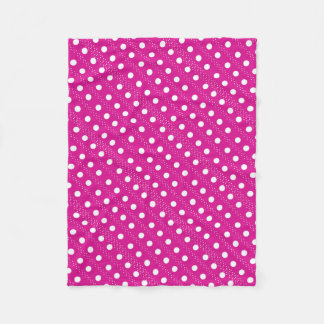 polka dots fleece blanket