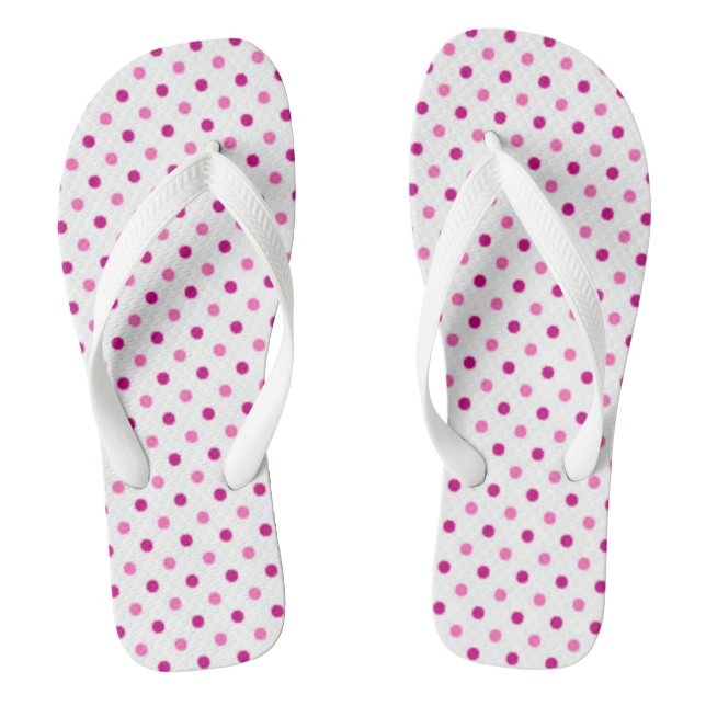 Polka Dots Flip Flops (Footbed)