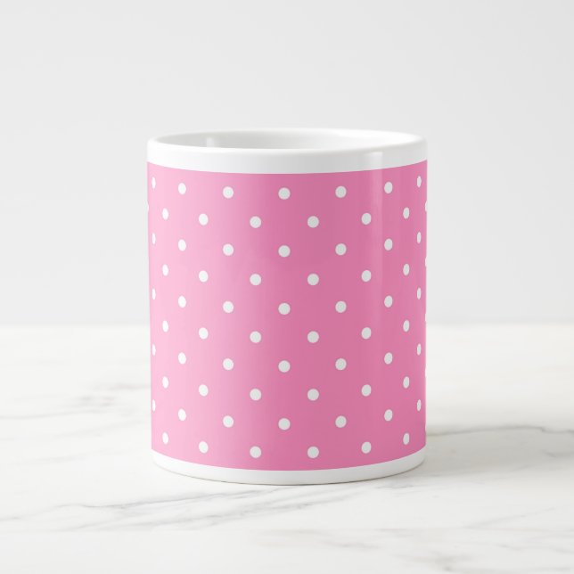 Polka Dots Giant Coffee Mug (Front)
