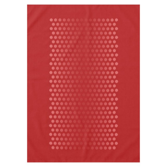 Polka Dots gradients red + your ideas Tablecloth (Front)