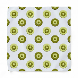 Polka dots green element bandana
