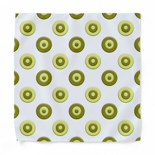 Polka dots green element bandana (Front)