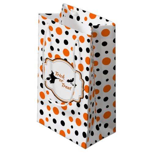 Polka Dots Hallowen Gift Bag _ Small Glossy