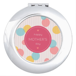 Polka Dots Happy Mother's Day   Compact Mirror