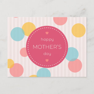 Polka Dots Happy Mother's Day   Postcard