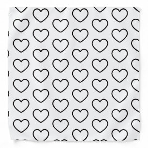 Polka Dots Heart Love Cat Dog Bandana