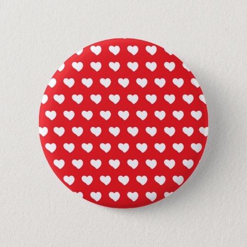 Polka dots hearts button