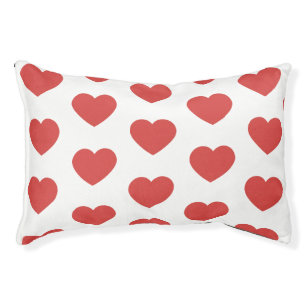 Polka Dots Hearts Dog Cat Bed 