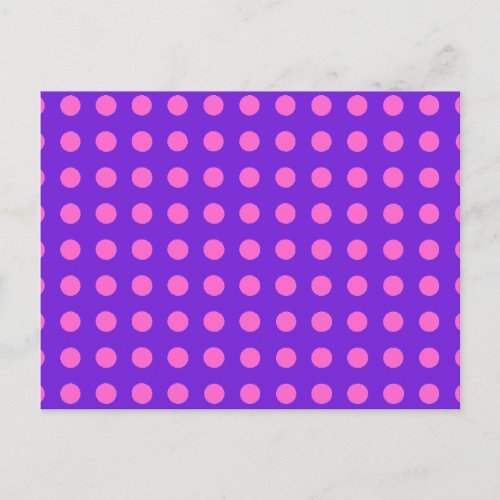 Polka Dots in Any Color You Choose on Purple Cards