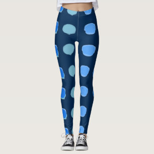 Polka-dots in Blue Leggings