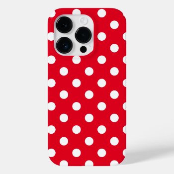 Polka Dots Iphone 14 Pro Case by photographybydebbie at Zazzle