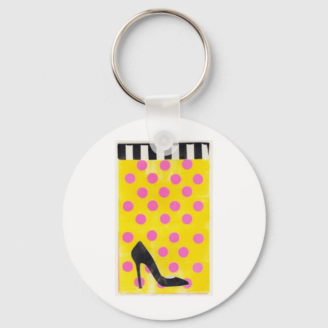 Polka Dots Keychain (Front)