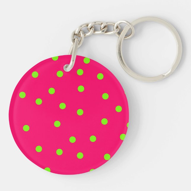 Polka dots keychain (Back)