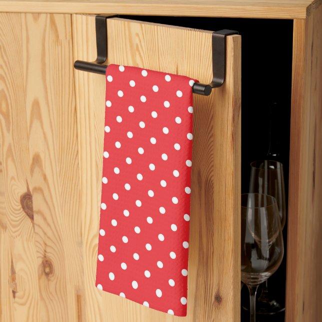 Polka Dots  Kitchen Towel (Thirds Fold)