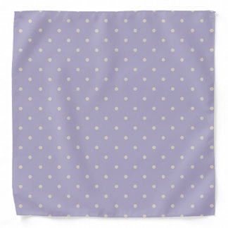 Polka Dots Lavender Cream Polka Pattern Bandana