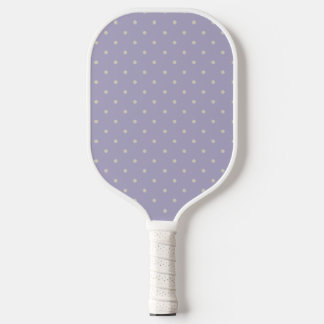 Polka Dots Lavender Cream Polka Pattern Pickleball Paddle