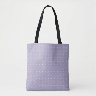 Polka Dots Lavender Cream Polka Pattern Tote Bag
