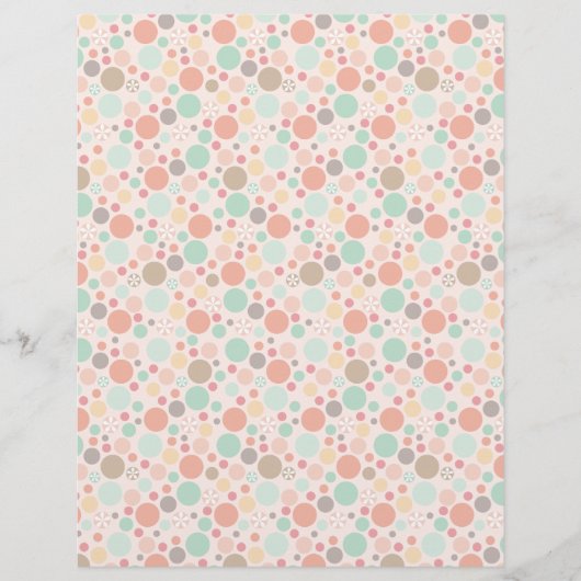 Polka Dots Letterhead Patterned Paper (Front)
