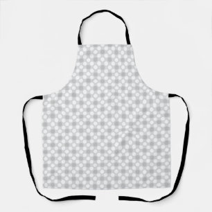 Polka dots light grey fashionable apron
