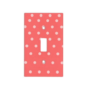 Polka dots light switch cover