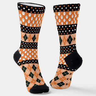 Polka Dots, Little Ghosts and Orange Argyle Socks