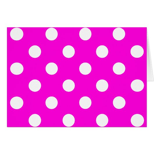 Polka dots magenta #FF00DC (Front Horizontal)