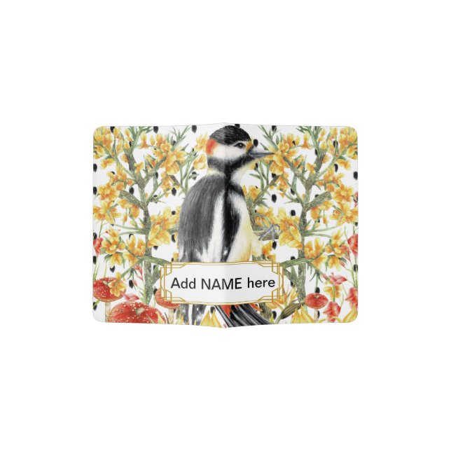 POLKA DOTS & NATURE PASSPORT HOLDER (Opened)