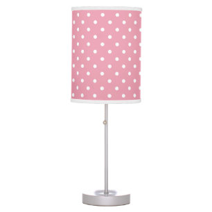 Polka Dots on Pink Table Lamp