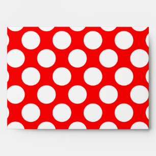 Polka Dots on Red Envelope