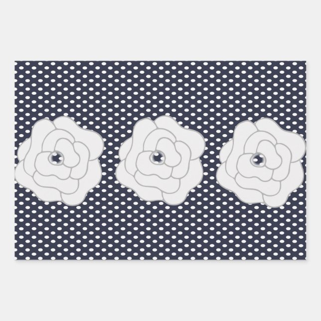 Polka Dots, Owls, & Ballerinas Wrapping Paper Sheets (Front)