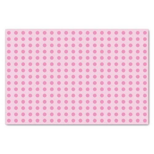 Polka dots pale and dark pink dotted pattern tissue paper
