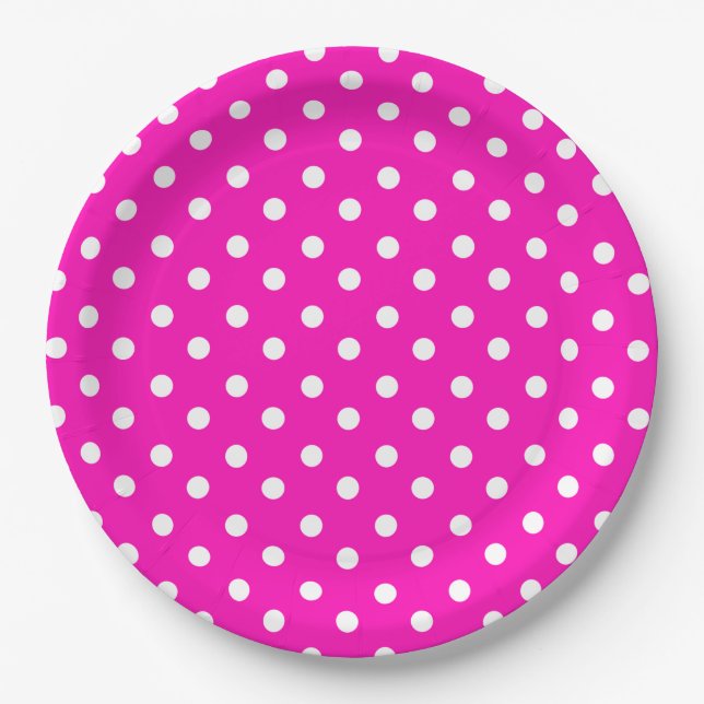Polka Dots Paper Plates (Front)