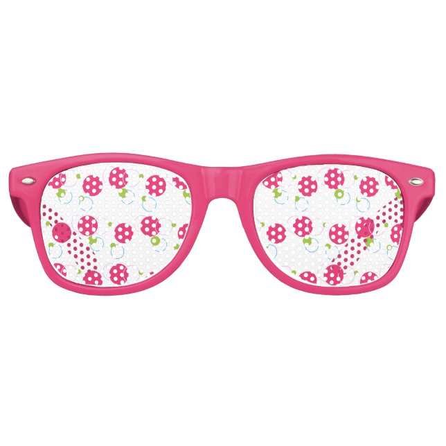 Polka Dots Party Favor Retro Sunglasses (Front)