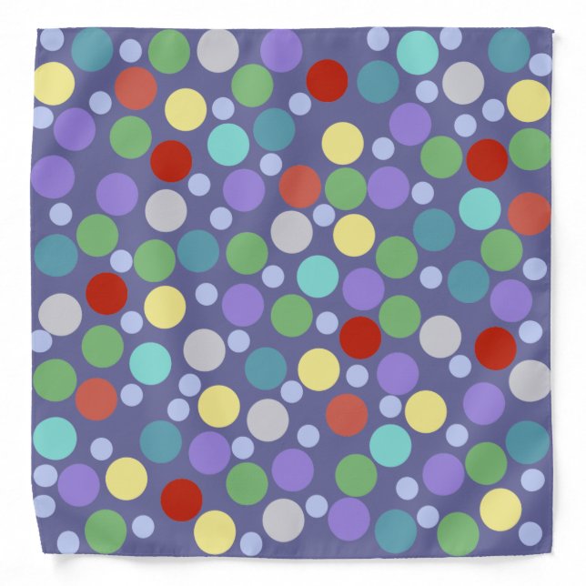 polka-dots pattern bandana (Front)