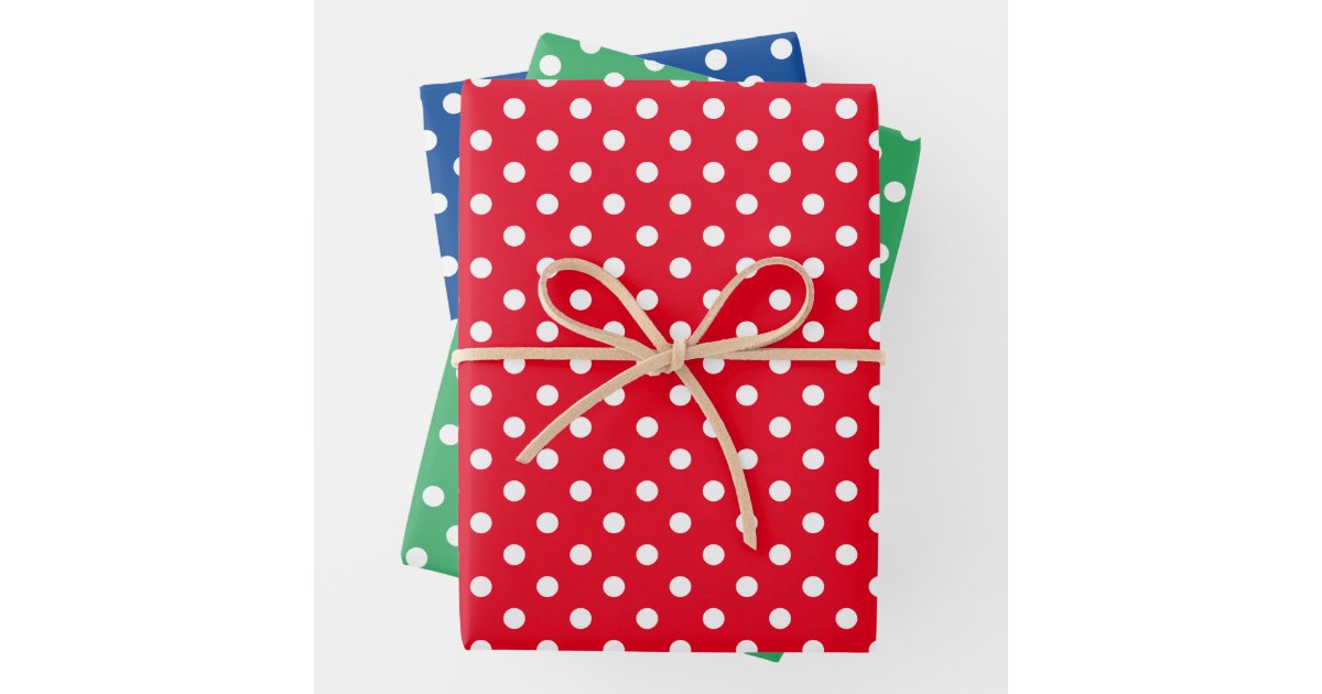 Set of 4 (1 Black Stripe 1 Black Dot 1 White Polka Dot 1 Damask)  Holiday/Christmas Deluxe- Gift Wrap Wrapping Paper with Gift Tags 