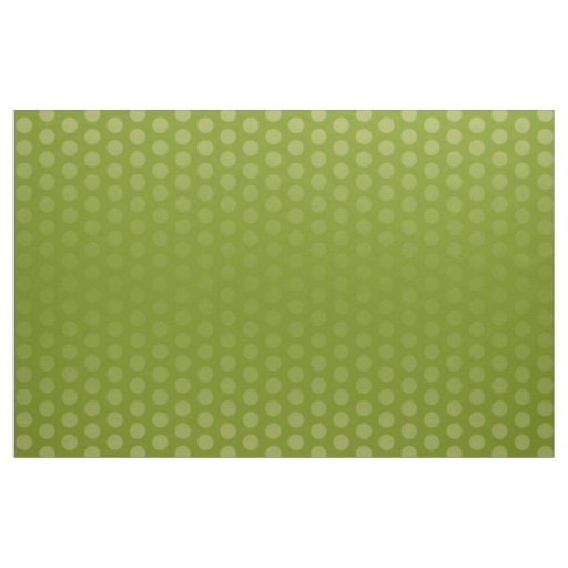 Polka Dots Pattern green + your ideas Fabric