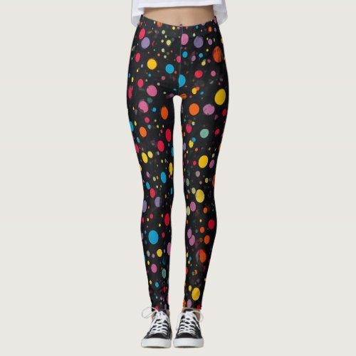 Polka Dots Pattern Leggings