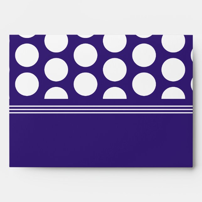 Polka dots pattern on ultra violet envelope (Front)
