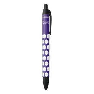 Polka dots pattern on ultra violet pen