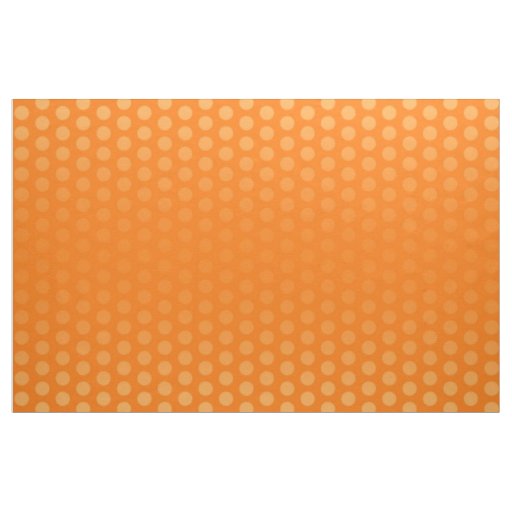 Polka Dots Pattern orange + your ideas Fabric