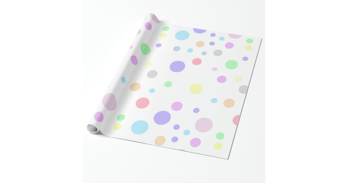 Black and Hot Pink Small Polka Dot Wrapping Paper, Zazzle