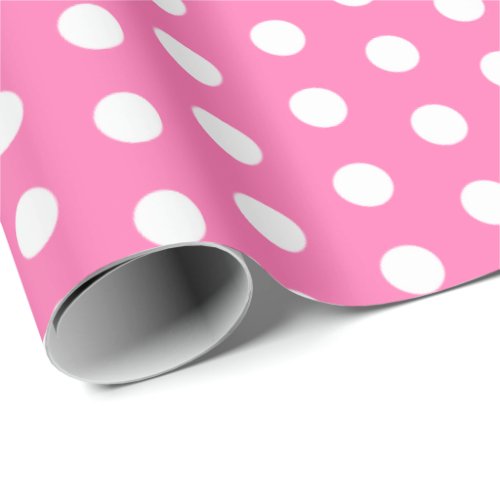 Polka Dots Perky Pattern Bright Colors Wrapping Paper
