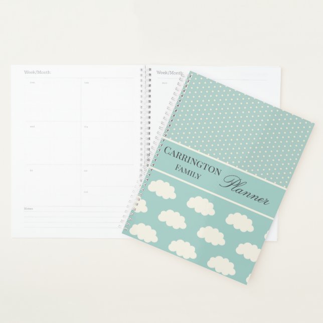Polka Dots Personalized Planner (Display)