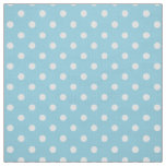 Polka Dots Photo Blue Fabric