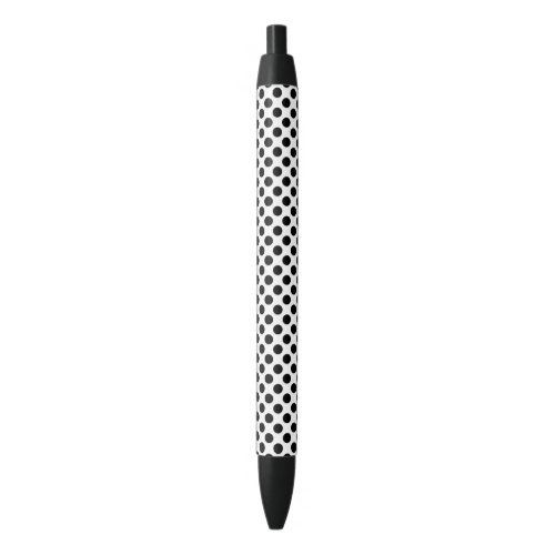 Polka Dots Polka Dot Pattern Black and White Black Ink Pen