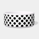 Polka Dots, Polka Dot Pattern, Black and White Bowl<br><div class="desc">Cute,  fun and adorable polka dot pattern in black and white color. Modern and trendy gift,  perfect for the polka dots lover in your life.</div>