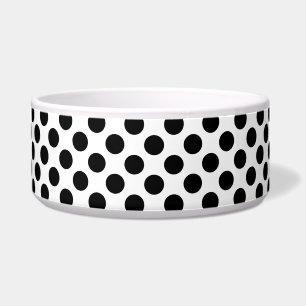 Polka Dots, Polka Dot Pattern, Black and White Bowl