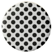 Polka Dots, Polka Dot Pattern, Black and White Chocolate Covered Oreo (Front)